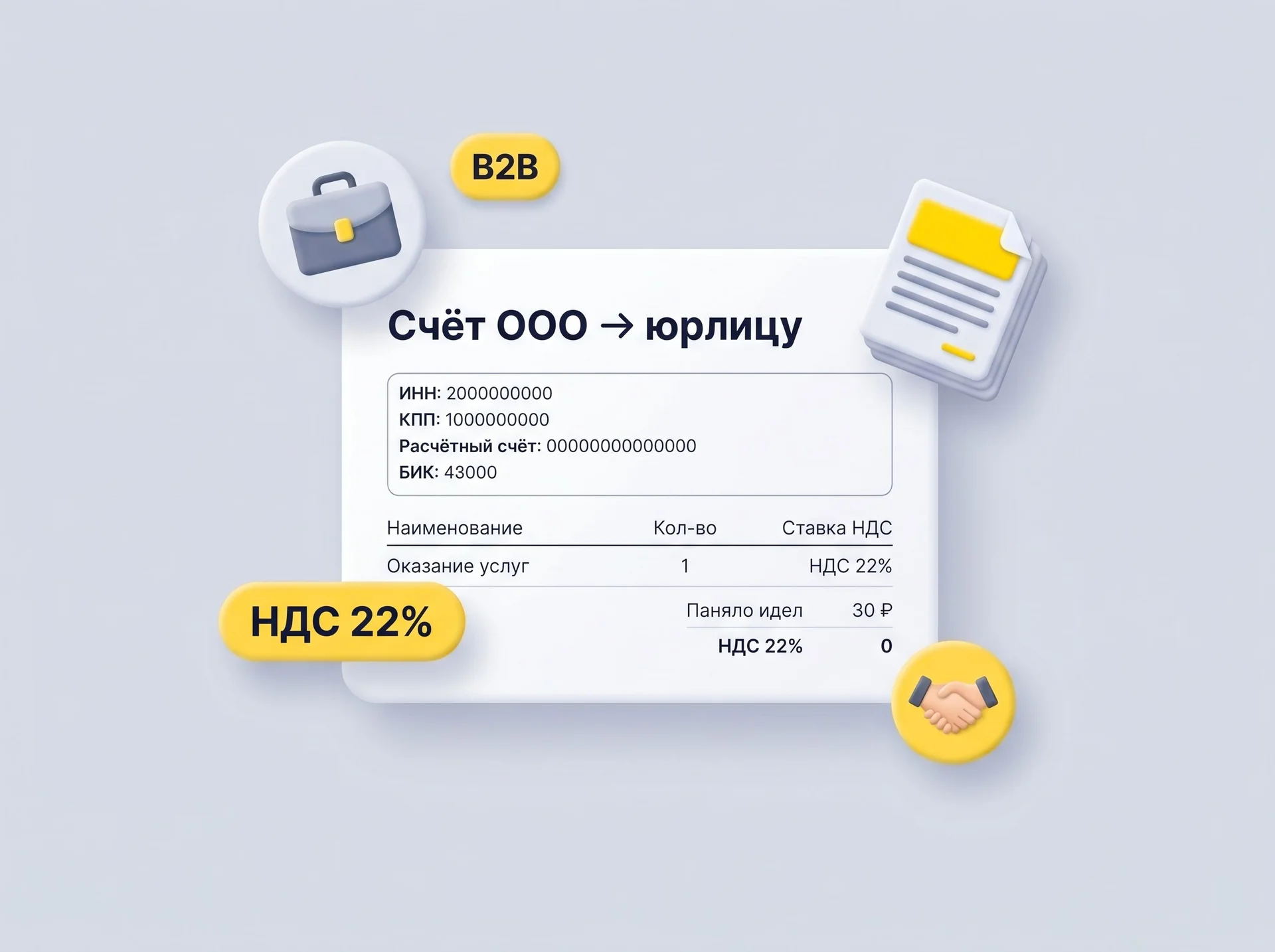 ООО — счёт юрлицу или ИП